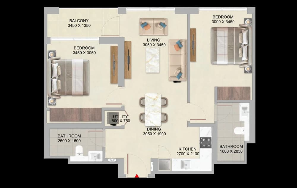2 dorm. · Tipo B